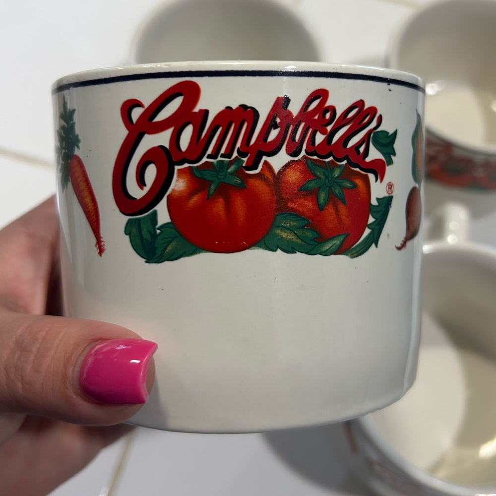 Gibson Campbell's Soup Hearty 1997 Vin tage Cups Set Of 4